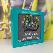 Load image into Gallery viewer, A Book a Day Embroidered Canvas