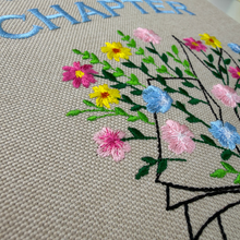 Load image into Gallery viewer, Just One More Chapter Embroidered Canvas