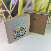 Load image into Gallery viewer, Just One More Chapter Embroidered Canvas