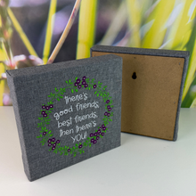 Load image into Gallery viewer, Good Friends Embroidered Canvas