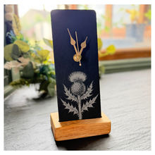 Load image into Gallery viewer, Thistle Slate Mantel Clock