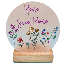 Load image into Gallery viewer, Wooden Tea Light Candle Holder with Home Sweet HomeDesign