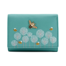 Load image into Gallery viewer, Bee Tri Fold Purse with RFID protection
