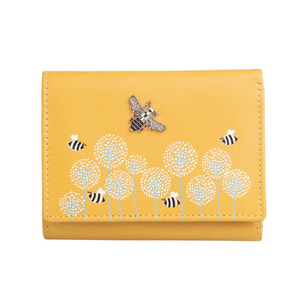 Bee Tri Fold Purse with RFID protection