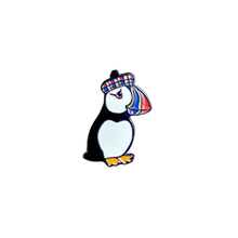Load image into Gallery viewer, Puffin Enamel Pin Badge on Card
