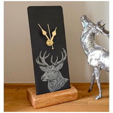Load image into Gallery viewer, Stag Slate Mantel Clock