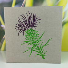 Load image into Gallery viewer, Thistle Embroidered Canvas