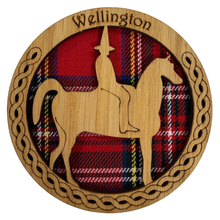 Load image into Gallery viewer, Glasgow Duke of Wellington Design Circle Wooden Coster