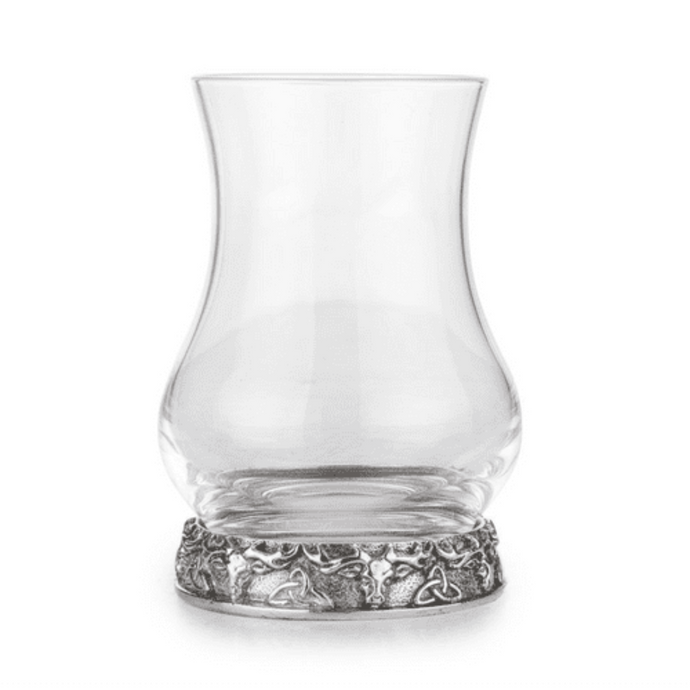 Glass Whisky tasting Glass with pewter Stag Design