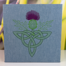 Load image into Gallery viewer, Celtic Thistle Embroidered Canvas