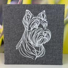 Load image into Gallery viewer, Scottie Dog Embroidered Canvas
