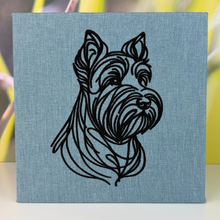 Load image into Gallery viewer, Scottie Dog Embroidered Canvas
