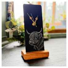 Load image into Gallery viewer, Highland Cow Mantel Clock