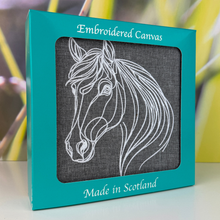 Load image into Gallery viewer, Horse Embroidered Canvas