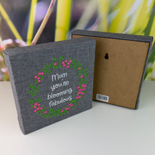 Load image into Gallery viewer, Blooming Fabulous Embroidered Canvas