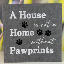 Load image into Gallery viewer, Pawprints Embroidered Canvas