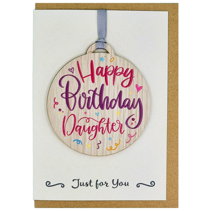 Daughter Happy Birthday Card with Gift