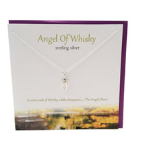 Load image into Gallery viewer, Angel of Whisky silver necklace | The Silver Studio Scotland
