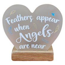 Load image into Gallery viewer, Wooden Tea Light Candle Holder with feather Design