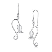 Load image into Gallery viewer, Scottish Bluebell silver drop earrings medium| Glenna Jewellery Scotland