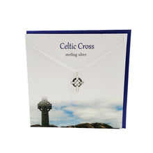 Load image into Gallery viewer, Celtic Cross Large silver necklace | The Silver Studio Scotland