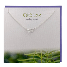 Load image into Gallery viewer, Celtic Love silver necklace | The Silver Studio Scotland