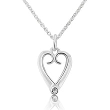 Load image into Gallery viewer, Celtic Eternal Heart Silver pendant small | Glenna Jewellery Scotland