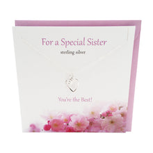 Load image into Gallery viewer, For a Special Sister silver necklace | The Silver Studio Scotland