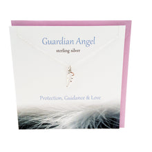Load image into Gallery viewer, Guardian Angel Wing silver necklace | The Silver Studio Scotland