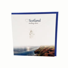 Load image into Gallery viewer, Scotland Map silver necklace | The Silver Studio Scotland