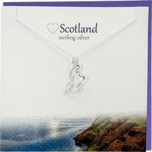 Load image into Gallery viewer, Scotland Map silver necklace | The Silver Studio Scotland