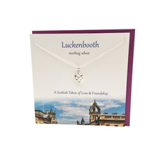 Load image into Gallery viewer, Luckenbooth silver crowned heart necklace | The Silver Studio Scotland