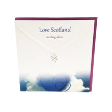 Load image into Gallery viewer, Love Scotland silver heart necklace | The Silver Studio Scotland