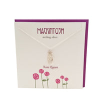 Load image into Gallery viewer, Mackintosh Inspired Rose Queen silver necklace | The Silver Studio Scotland