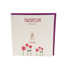 Load image into Gallery viewer, Mackintosh Inspired Maiden silver necklace | The Silver Studio Scotland