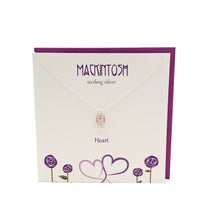 Load image into Gallery viewer, Mackintosh Inspired Heart silver necklace | The Silver Studio Scotland