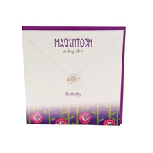 Load image into Gallery viewer, Mackintosh Inspired Butterfly silver necklace | The Silver Studio Scotland