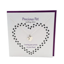 Load image into Gallery viewer, Precious Pet silver heart pendant | The Silver Studio Scotland