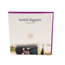 Load image into Gallery viewer, Scottish Bagpipes silver pendant |The Silver Studio Scotland