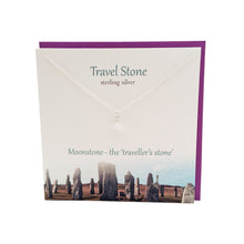 Load image into Gallery viewer, Travel Stone silver Moon stone pendant | The Silver Studio Scotland