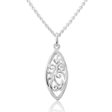 Load image into Gallery viewer, Scottish Woodland Garden small silver pendant | Glenna Jewellery Scotland