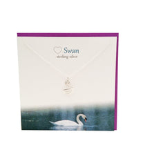 Load image into Gallery viewer, Swan silver necklace | The Silver Studio Scotland