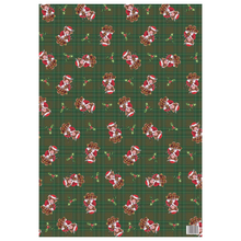 Load image into Gallery viewer, Christmas Santa Coo Gift Wrap & Tag Set