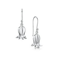Load image into Gallery viewer, Scottish Bluebell silver drop earrings small| Glenna Jewellery Scotland