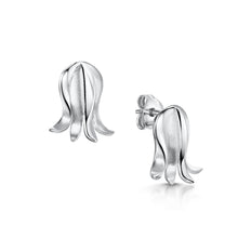 Load image into Gallery viewer, Scottish Bluebell silver stud earrings | Glenna Jewellery Scotland