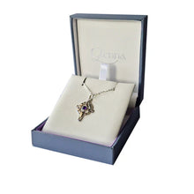 Load image into Gallery viewer, Celtic Cross Amethyst Crystal Pendant