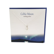 Load image into Gallery viewer, Celtic Moon silver pendant | The Silver Studio Scotland