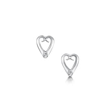 Load image into Gallery viewer, Celtic Eternal Heart Silver stud earrings | Glenna Jewellery Scotland