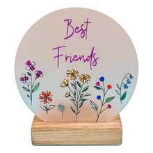 Load image into Gallery viewer, Wooden Tea Light Candle Holder with Flower Design