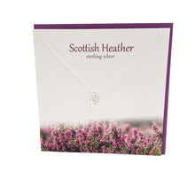 Load image into Gallery viewer, Scottish Lucky Heather silver pendant | The Silver Studio Scotland